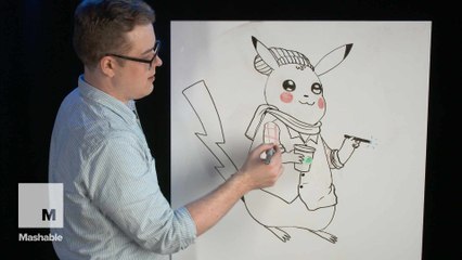 How to draw a millennial Pikachu