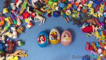 10 Surprise Eggs Disney Princess Mickey Mouse Spiderman Ninja Turtles Kinder Surprise Toys