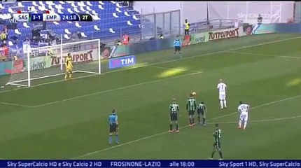 GOOOAL (Penalty) Maccarone M. Goal - Sassuolo 3 - 2 Empoli - 21-02-2016