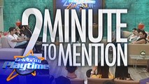 Celebrity Playtime: 2 Minute To Mention