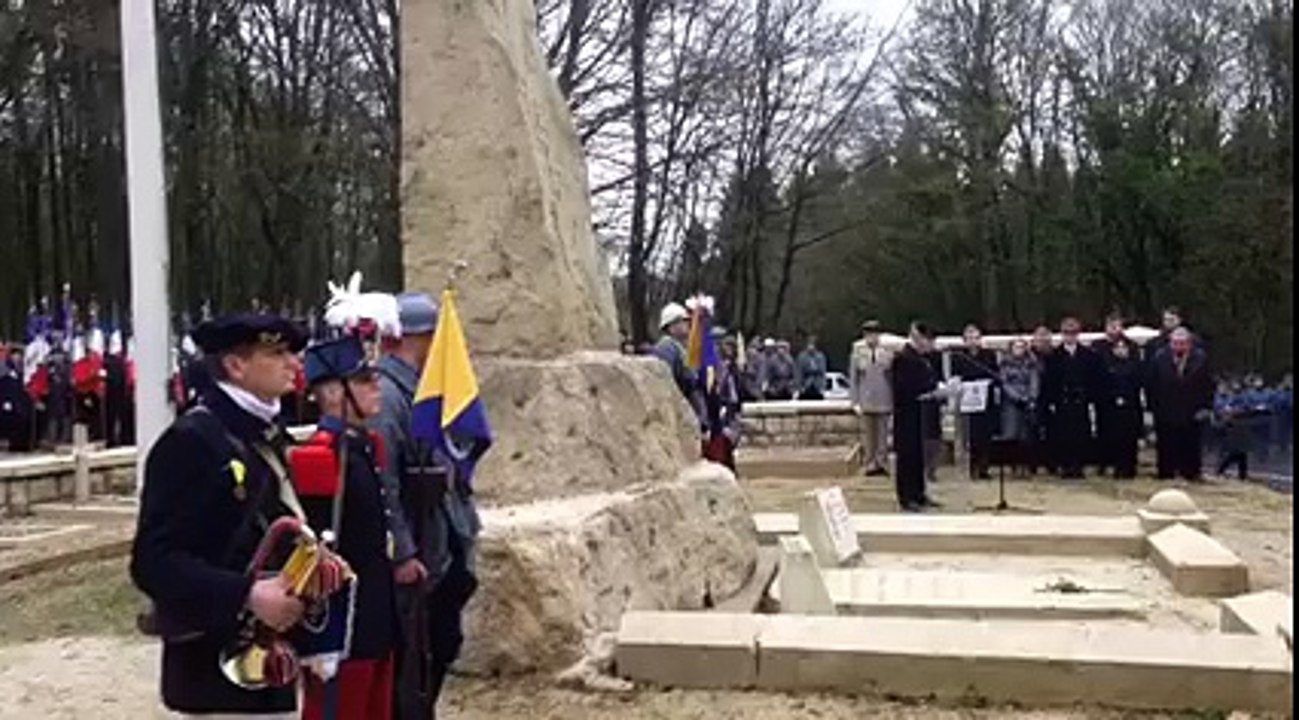 Cérémonie du combat du Bois des Caures à Verdun pour le centenaire du début des combats