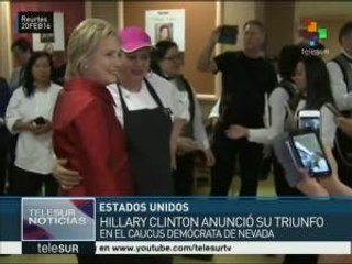 EE.UU.: Hillary Clinton anuncia su triunfo en el caucus de Nevada