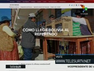 telesurtv.net le invita a seguir el referendo en Bolivia