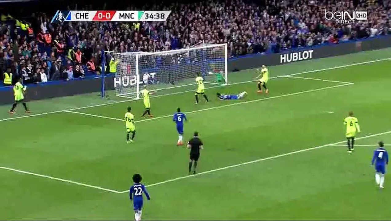 35' Diego Costa - Chelsea 1-0 Manchester City - 21.02.2016