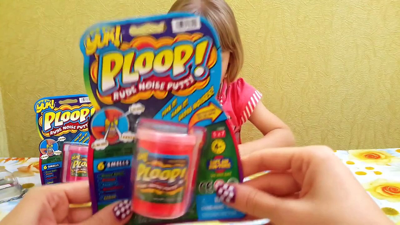 Лизуны пердушечки в баночках звуки Yuk Ploop toys unboxing slime silly putty noise