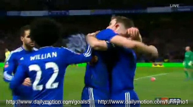 Gary Cahill Goal Chelsea 3 - 1 Manchester City FA Cup 21-2-2016