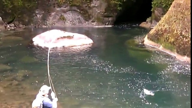 Fly fishing in some of the best trout fishing water I have ever seen!
