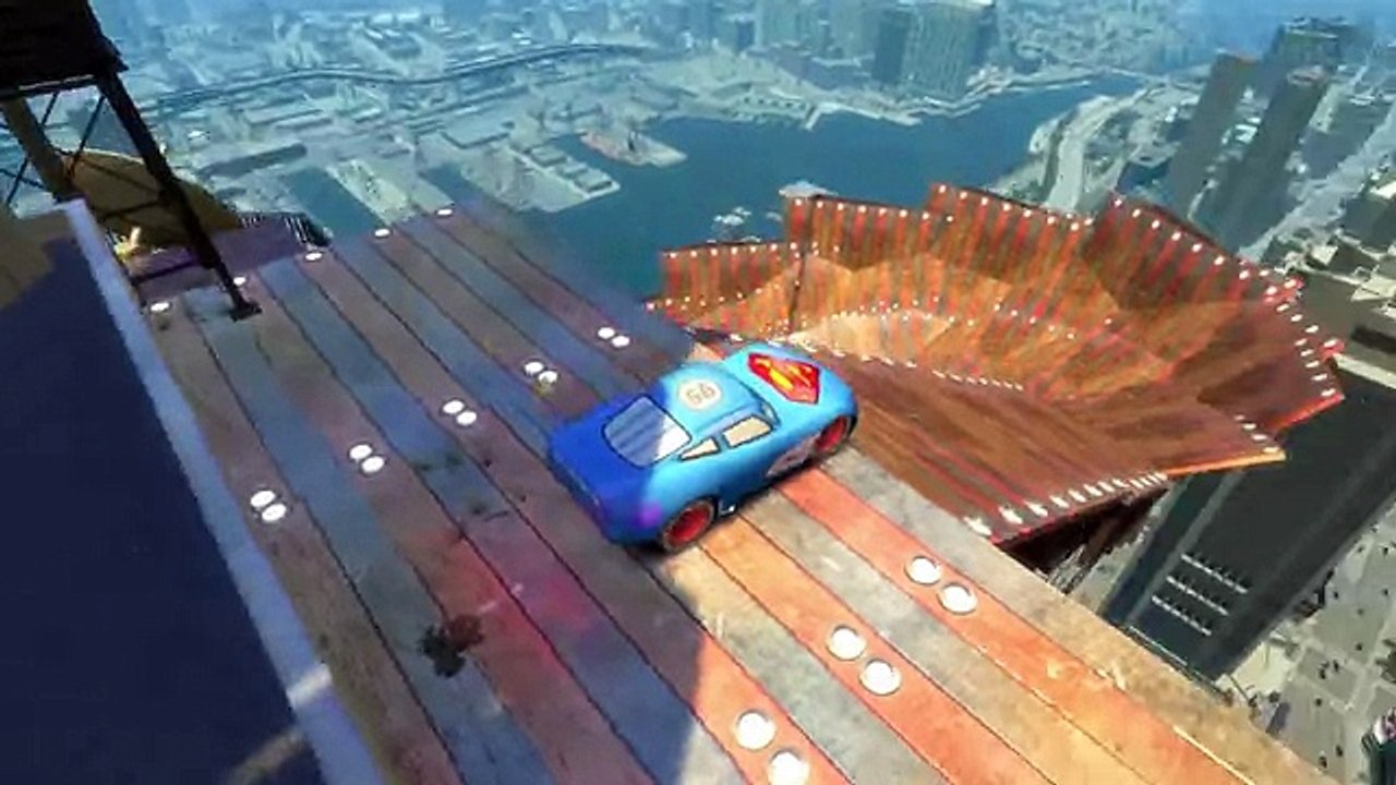 Disney Lightning McQueen Cars Nursery Rhymes & Superman Songs for Children with Action