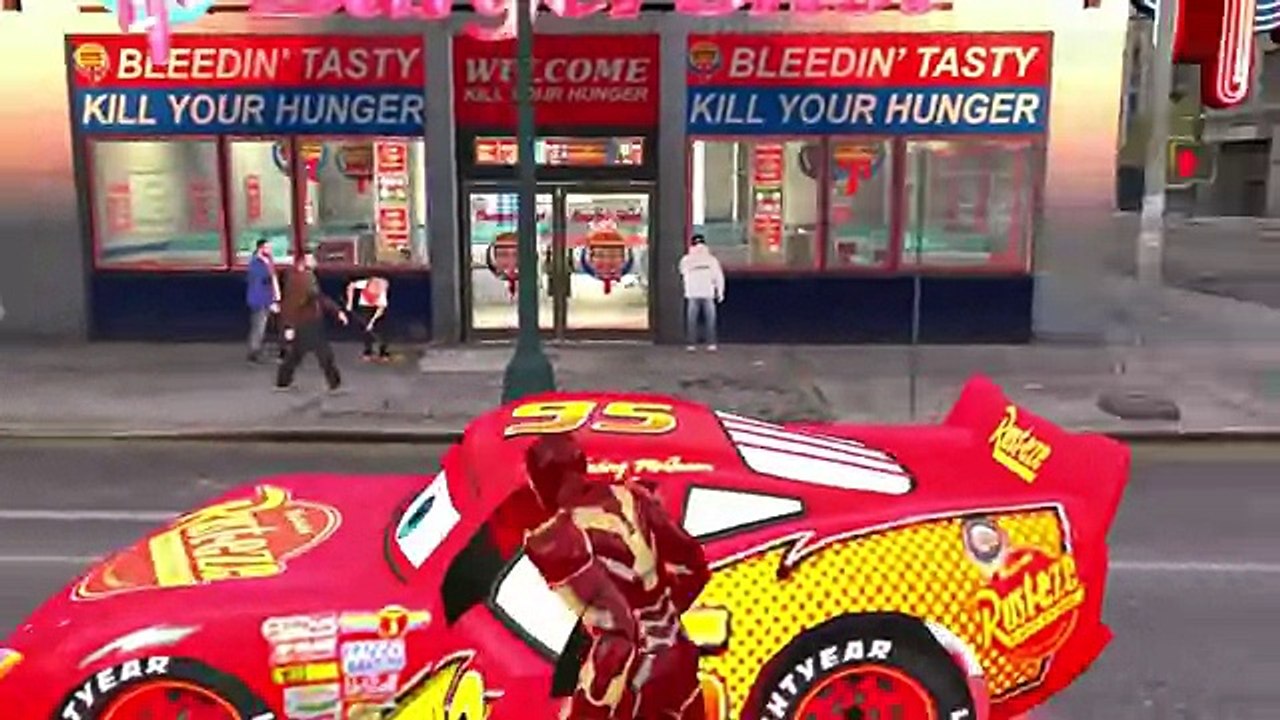 Iron Man & Disney Cars Custom Lightning McQueen having fun with Nursery Rhymes