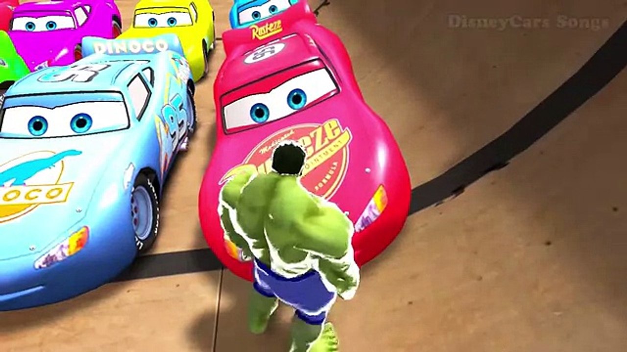The Farmer in the Dell Nursery Rhymes Song for Children HULK, Lightning McQueen Cars