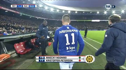 Maecky Ngombo Goal HD - Feyenoord 1-1 Roda - 21-02-2016