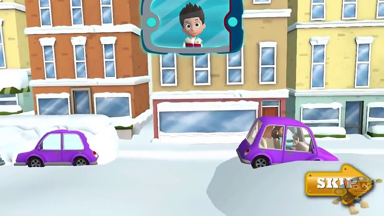 pat patrouille dessin animé en francais Everest dans le centre ville enneigé de jeu 2016