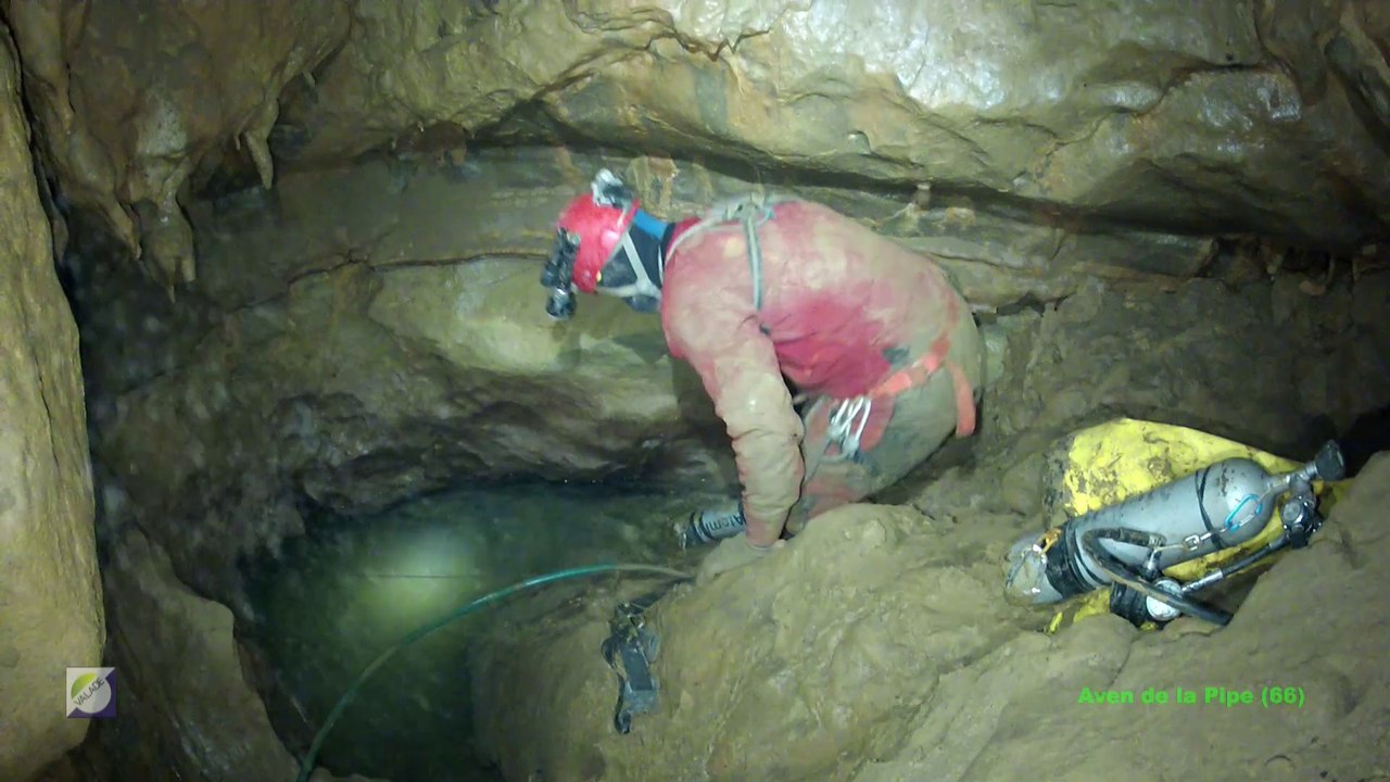 Spéléologie - Aven de la Pipe  en 2014 à Prugnanes - 66