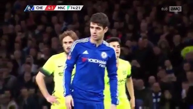 Oscar Penalty Missed Full HD - Chelsea vs Manchester City - 21-02-2016