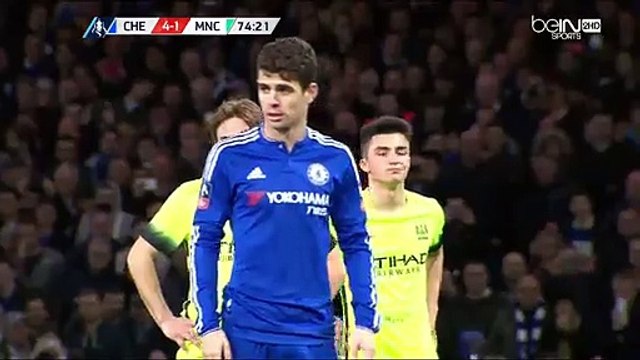 Oscar (Penalty missed) HD - Chelsea 4-1 Manchester City - 21-02-2016 -