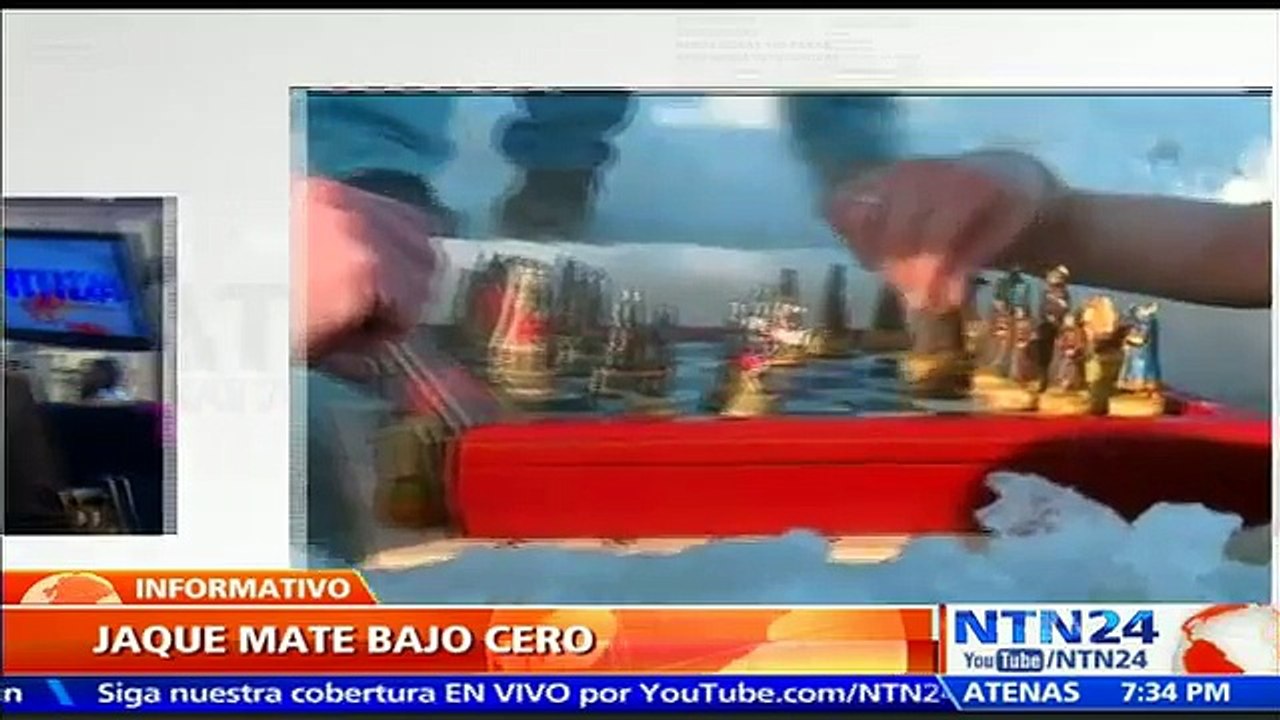 Jaque mate bajo cero: Rusia realizó campeonato de ajedrez en gélidas aguas