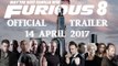 Fast and Furious 8 Official Trailer 2017 April 14 -HD VEDIO 1080P