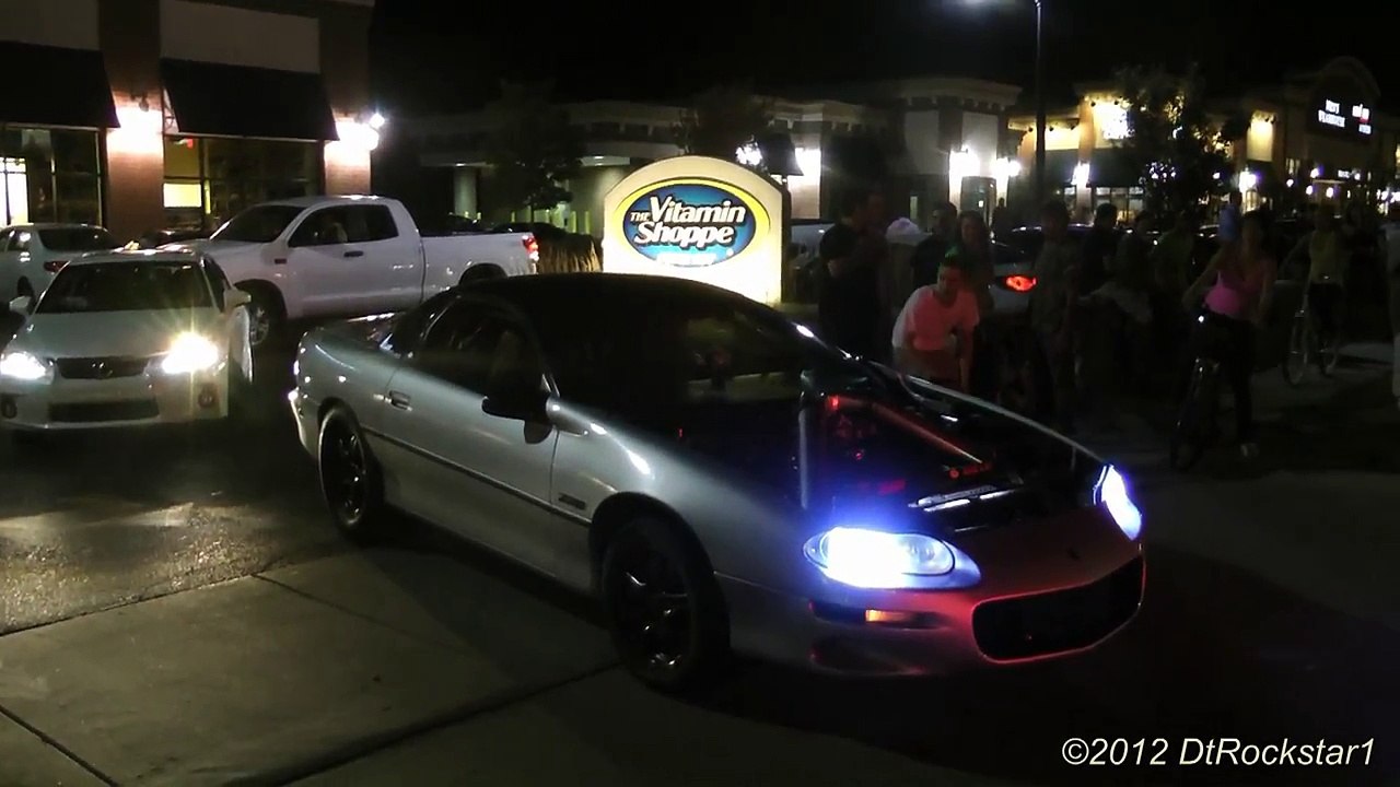 1200 HP Grand National burnout, Cars Fishtailing & Accelerating