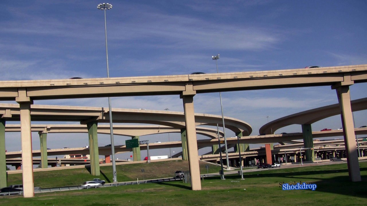 High Five Highway Intersection In Dallas Texas