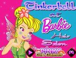 Tinkerbell At Barbie Hair Salon - Best Baby Games - Games For Girls