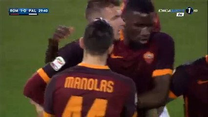 Edin Džeko Goal AS Roma 1-0 Palermo 21-02-2016