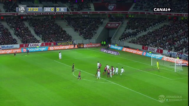 1-0 Renato Civelli Goal HD - Lille 1-0 Lyon 21.02.2016 HD