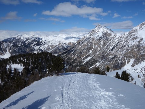 Le Petit Arpelin avec des skis de randonnée
