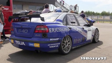 1999 Volvo S40 BTCC Race Car Start Up & Fly Bys Sound