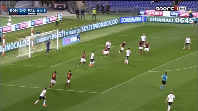 4-0 Mohamed Salah - AS Roma v. Palermo 21.02.2016 HD