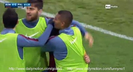 Mohamed Salah 2 nd Goal AS Roma 4 - 0 Palermo Serie A 21-2-2016