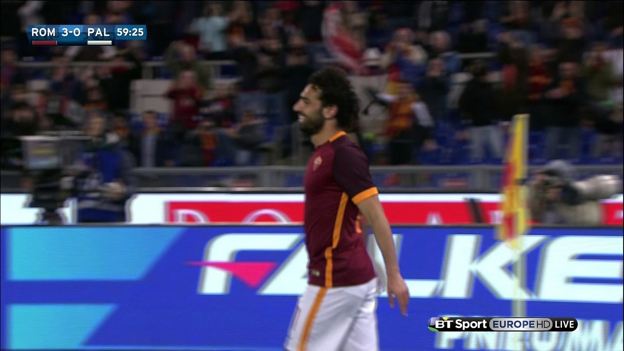 Mohamed Salah Goal HD - AS Roma 3-0 Palermo 21-02-2016