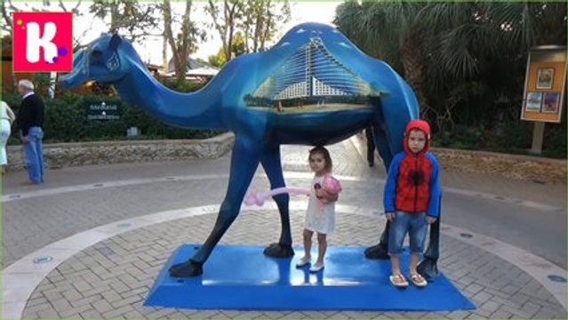 Катя в Дубаи День#6 идём в детский клуб Синдбад купаемся в бассейне кушаем мороженое kid's place