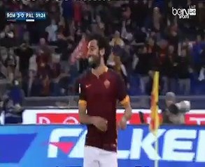 هدف محمد صلاح الاول فى باليرمو