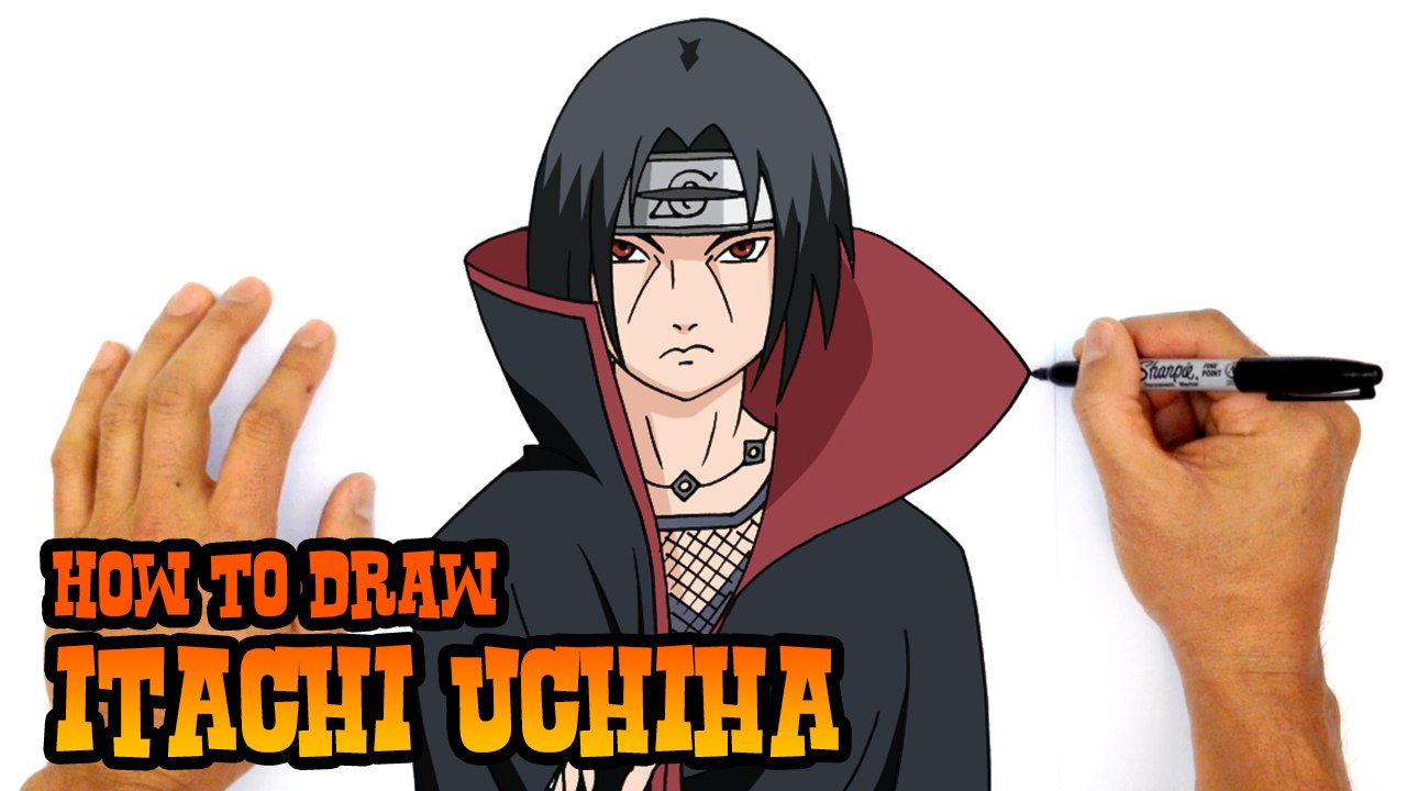 How to Draw Itachi Uchiha (Naruto)- Step by Step Lesson