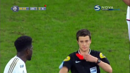 Clément Grenier Red Card France  Ligue 1 - 21.02.2016  Lille OSC 1-0 Lyon