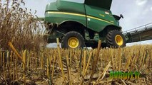 JOHN DEERE S680i en doublet pour la moisson du blé en 2012