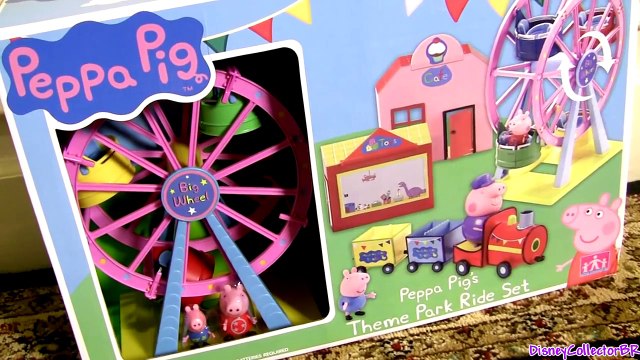 Peppa Pig Amusement Theme Park Ride Playset Ferris Wheel & Train Parque de  Atracciones - video dailymotion