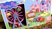 Peppa Pig Amusement Theme Park Ride Playset Ferris Wheel & Train Parque de Atracciones