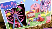 Peppa Pig Amusement Theme Park Ride Playset Ferris Wheel & Train Parque de Atracciones