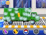 мультик игра про машинки - зеленый грузовик моем машинку / green truck my car