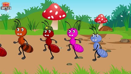 Finger Family Epic Battles Crazy Ant Vs Rat | Finger Family Nursery Rhymes