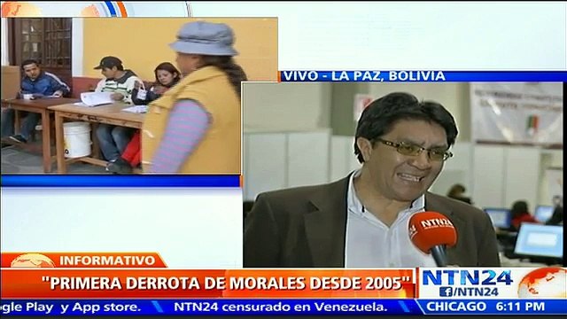 Es la primera vez que se derrota a Evo Morales desde el 2005 : analista político en NTN24