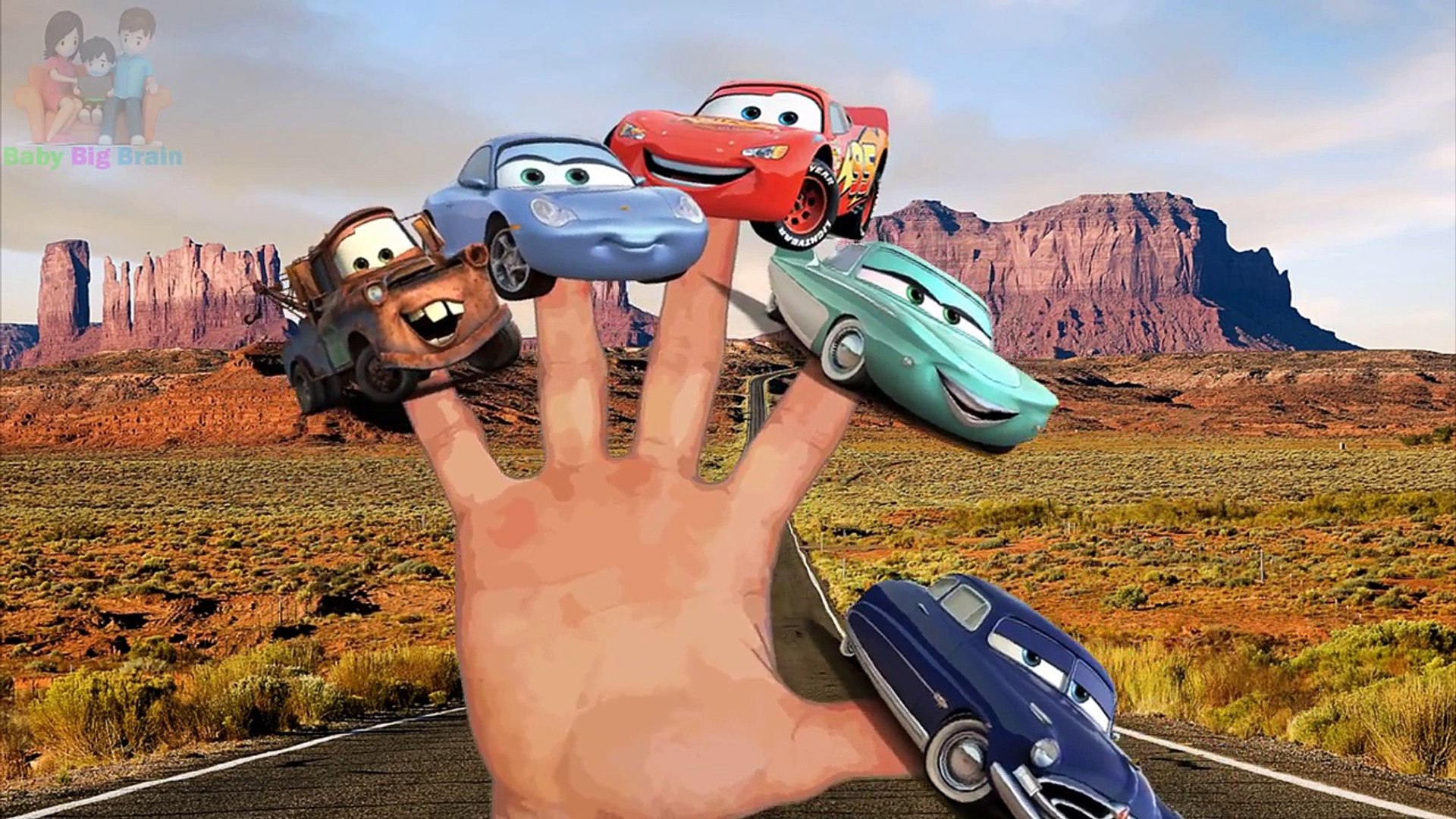 CARS Movie Cartoon NEW Finger Family Song Nursery Rhymes