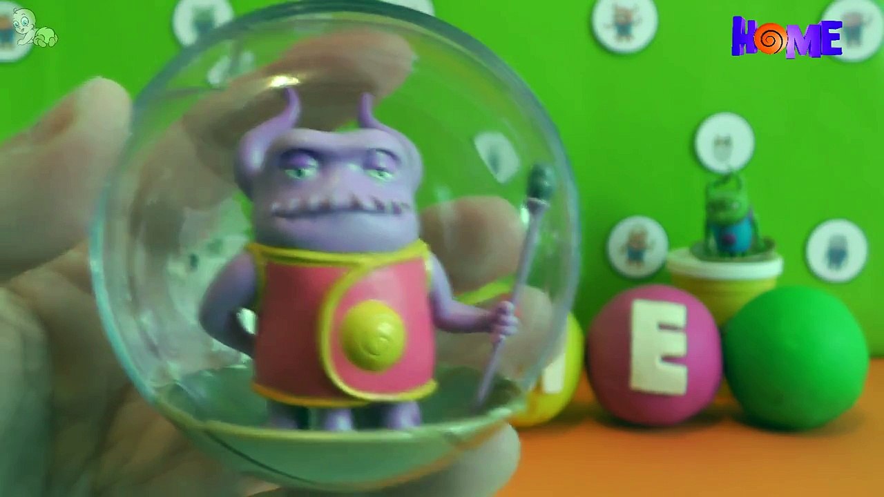 Dreamworks Movie HOME 2015 Play Doh Surprise Egg with FUN McDonalds Happy Meal Toys