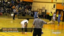 5'5 Melvin Lee Dunks on 2 Defenders in High School Game