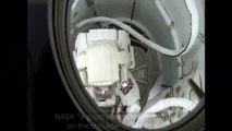 Astronauts Conduct a Spacewalk