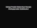 Read College Prowler University of Georgia (Collegeprowler Guidebooks) Ebook Free