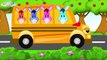 Wheels on the Bus Nursery Rhyme with Donkey Family
