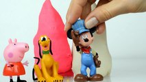 Peppa pig Play doh Kinder Surprise eggs Mickey mouse Disney Toys My little pony Playdough Goofy Egg