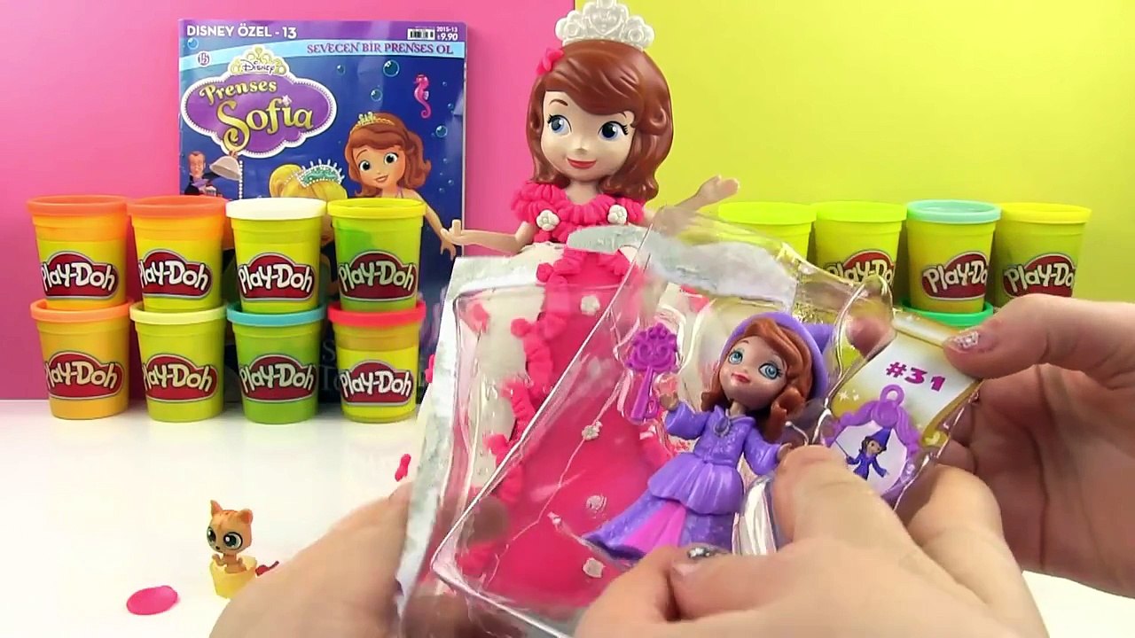 Prenses Sofia Sürpriz Oyuncaklı Oyun Hamuru DEV Elbise Oyuncak Bebekler LPS MLP Oyuncaklar